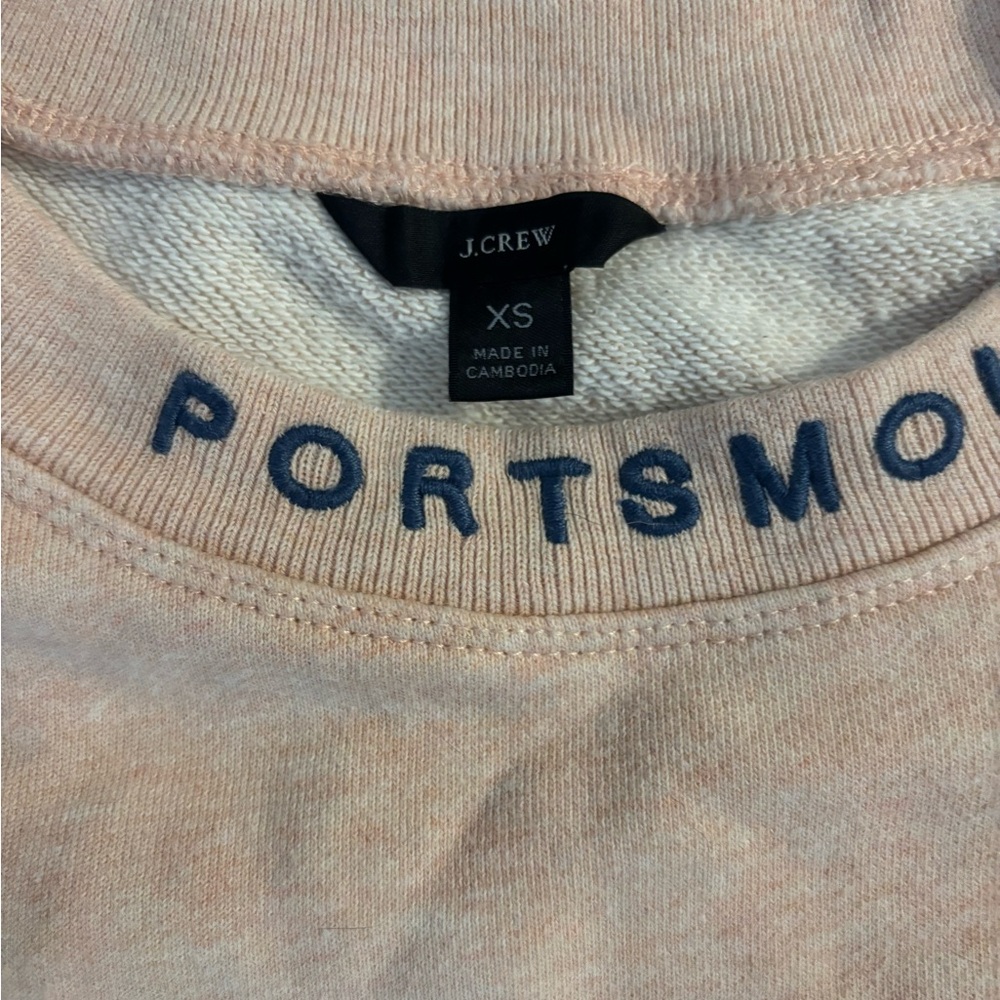 J. Crew Light Pink New Hampshire Compass Crewneck Sweater - Picture 3 of 3